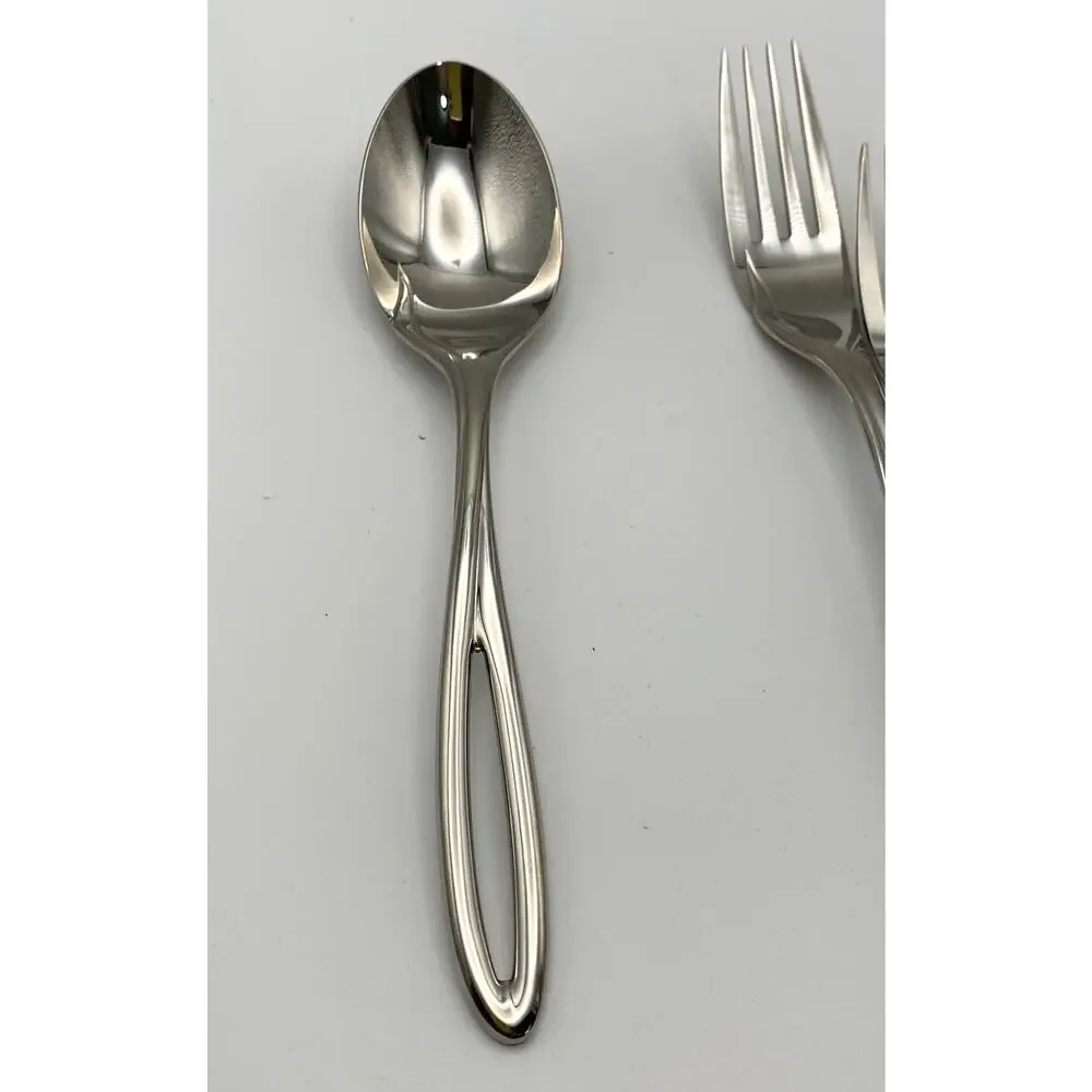 Yamazaki L'Fleur 5 Pc Place Setting Stainless Glossy Japan Flatware Replacement